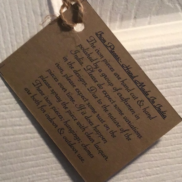 Hand made iron flower hook - Picture 2 of 2